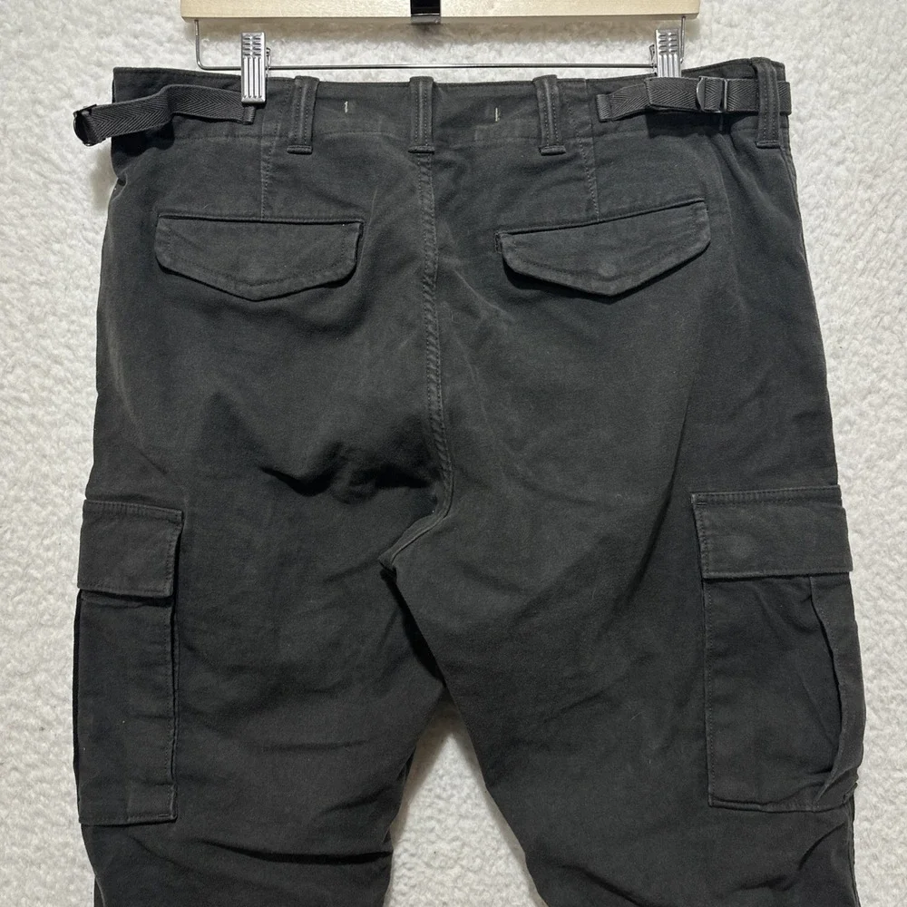 Banana Republic Traveler Moleskin Cargo Dark Charcoal Paratrooper Pants Size 38R